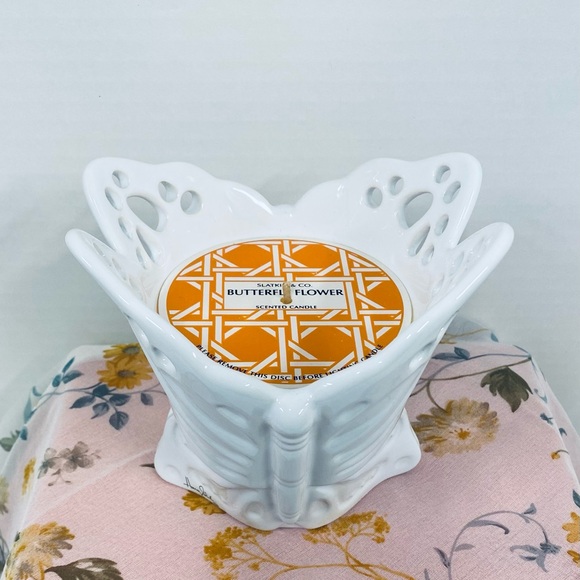 Harry Slatkin for Bath and Body Works Butterfly Flower Candle 2009 Signed - Picture 4 of 13